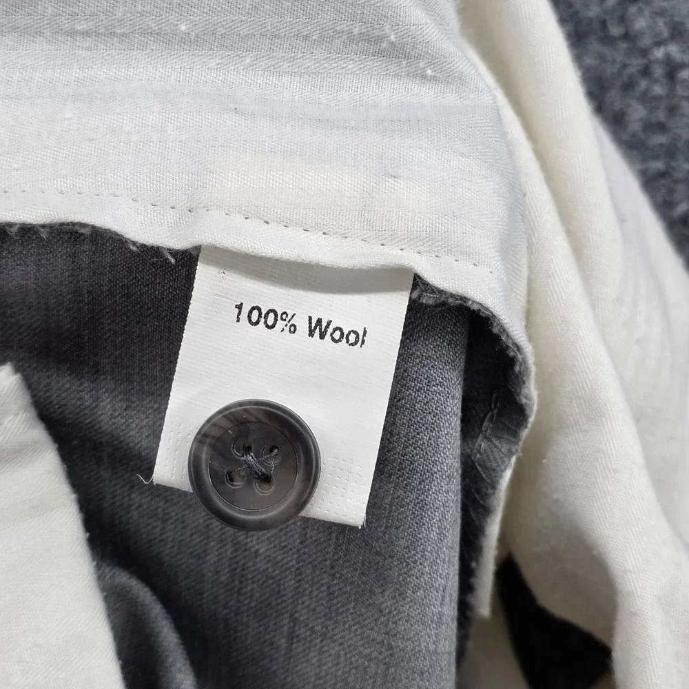 Peter Millar Mens Size 35‎ Gray 100% Wool Flat Front Dress Pants Slacks MS17B99